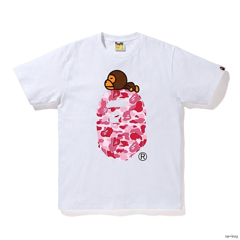 Bape Ape Camouflage Style White T-shirt