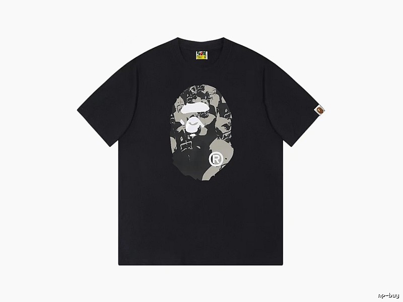 Bape Ape Head Camouflage Style Short-Sleeve Shirt