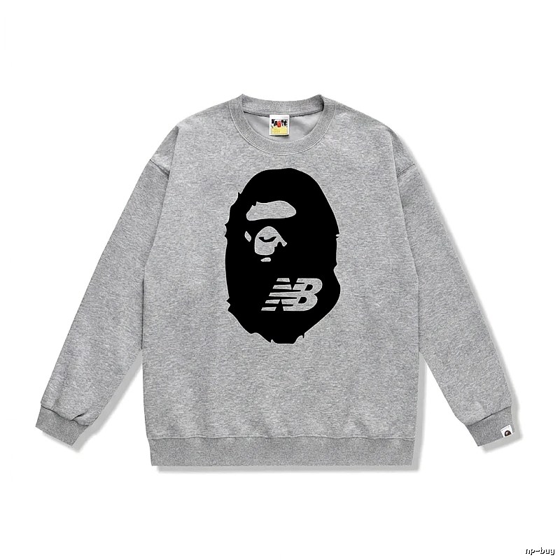 Bape Ape Head Grey Sweatshirt