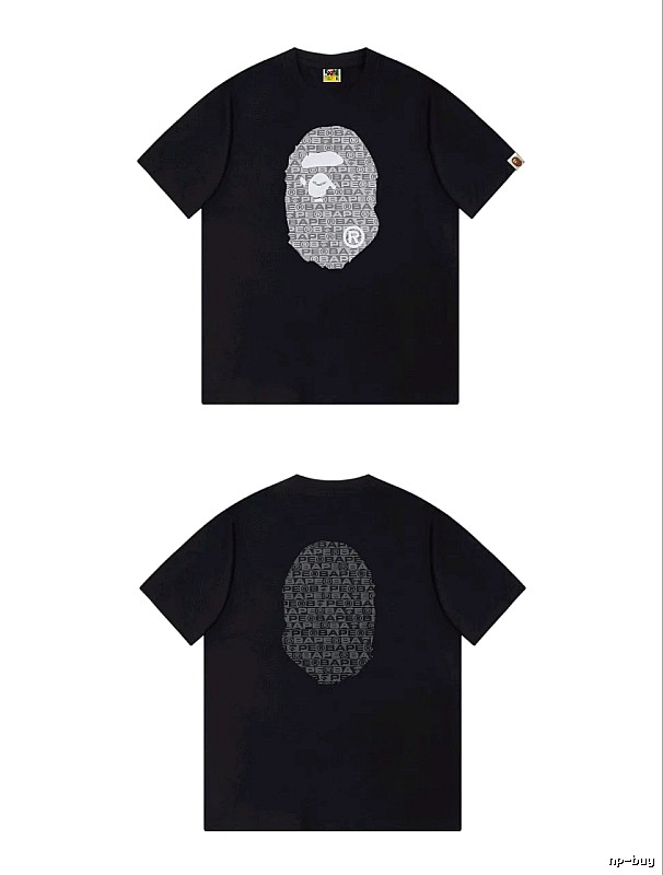 Bape Ape Head Trendy and Cool Black T-shirt