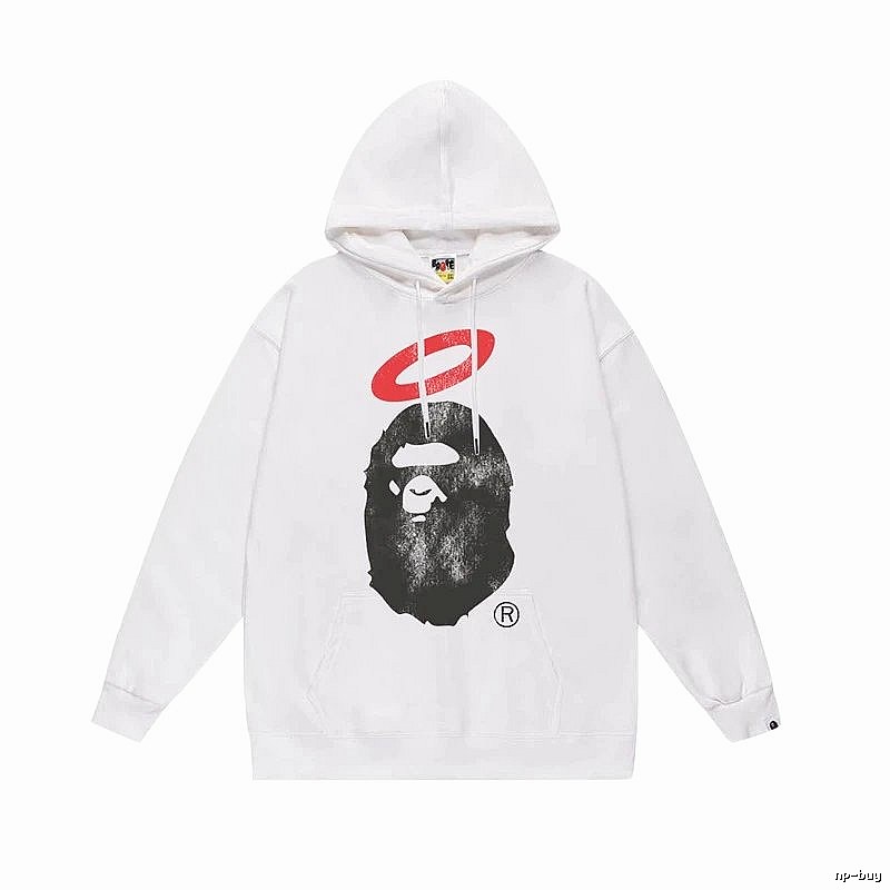 Bape Ape Head Trendy Cool Style White Sweatshirt