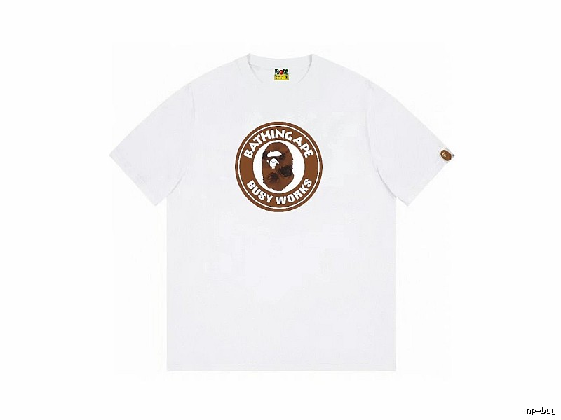 Bape Ape Head white short-sleeved shirt