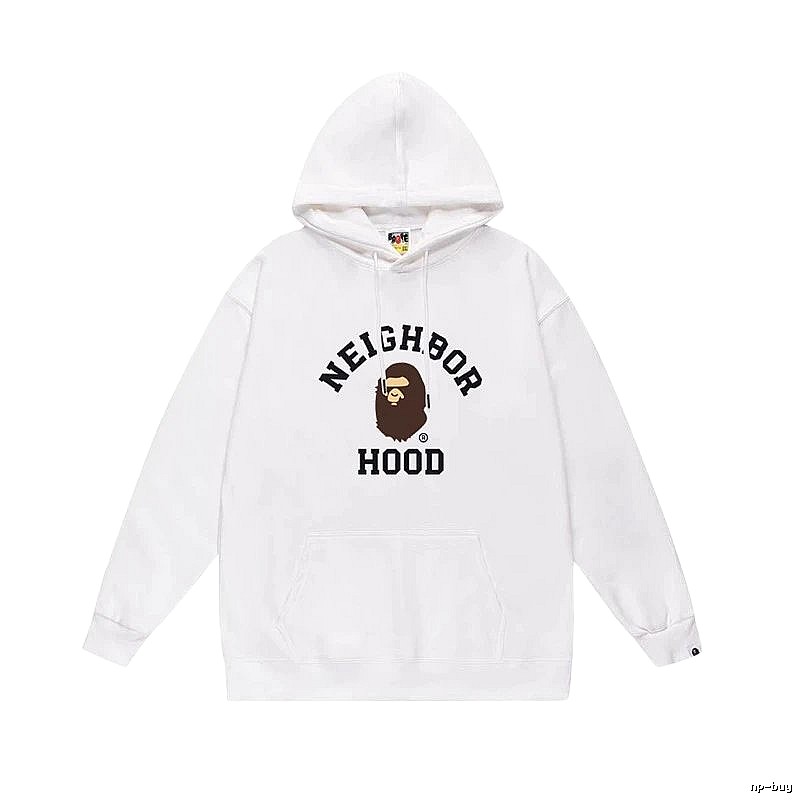 Bape Ape series white hoodie