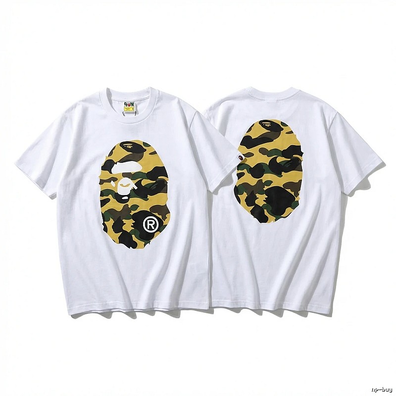 Bape camouflage style white T-shirt