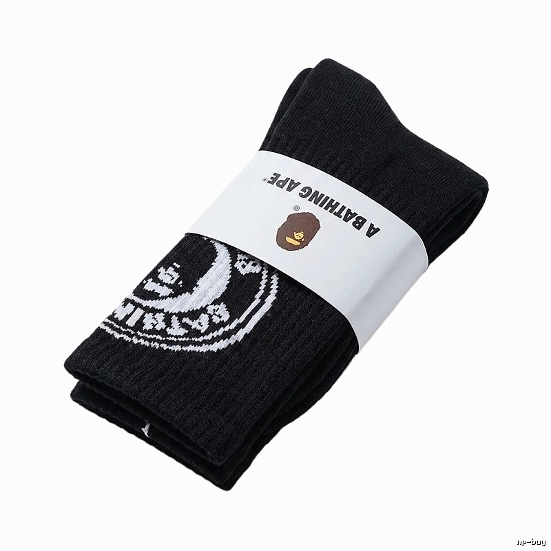 Bape classic trendy style black socks