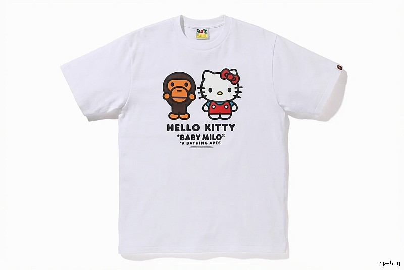 Bape co-branded cartoon white T-shirt