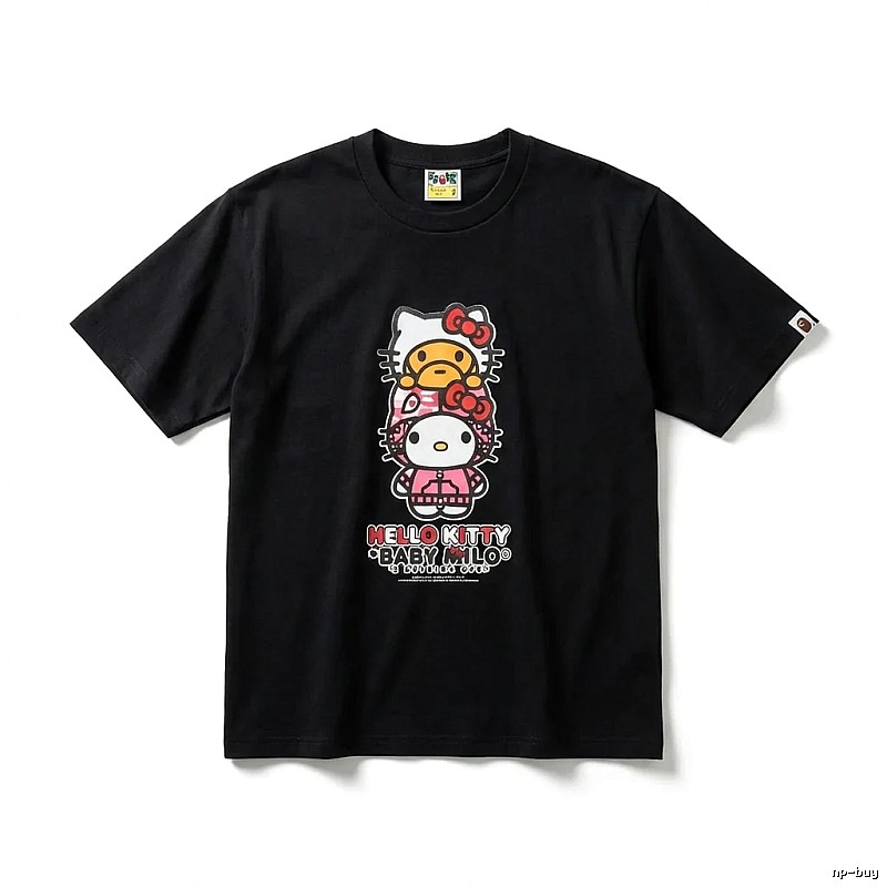 Bape Co-branded Hello Kitty Black T-shirt
