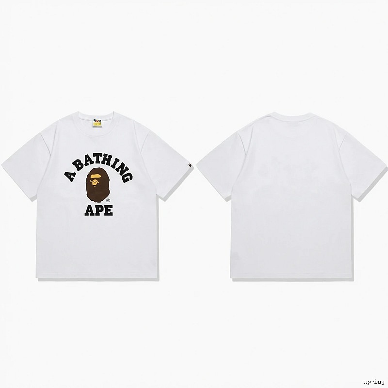 Bape's classic ape head white T-shirt