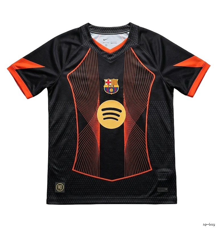 Barcelona black and gold football jersey