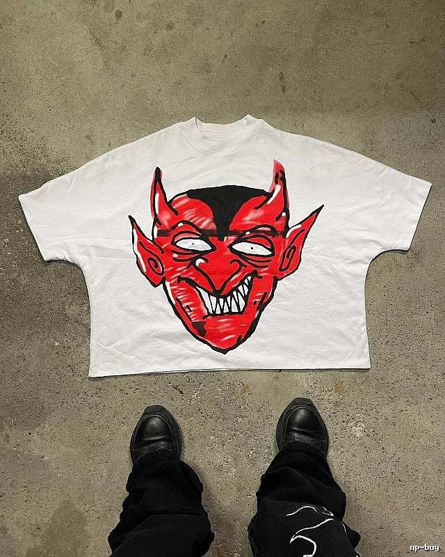 Billionaire Devil Print White T-shirt