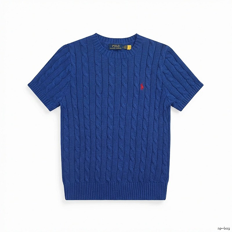 Blue knitted sweater of Ralph Lauren Polo series