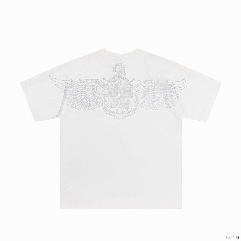 BOY Wing Print Street Style White T-Shirt