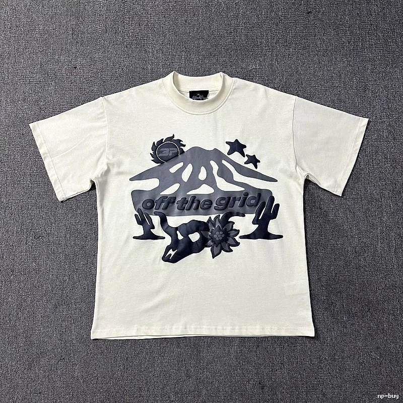 Broken Planet Resort Graphic T-shirt White Cotton Bold with Premium Look