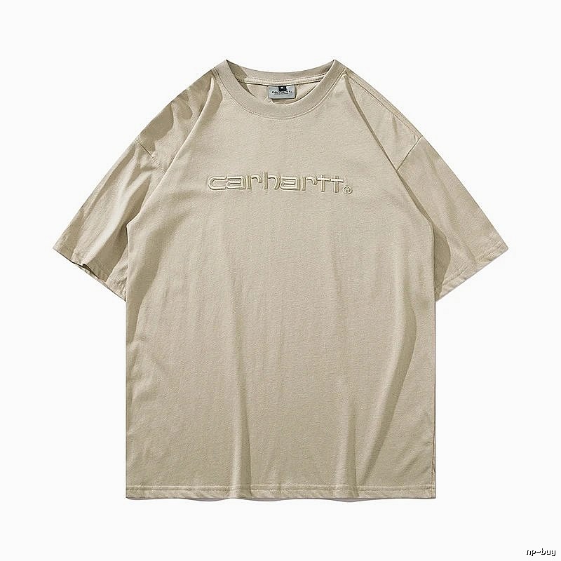 Carhartt Casual Logo T-shirt Light Blue Subtle for Streetwear Looks