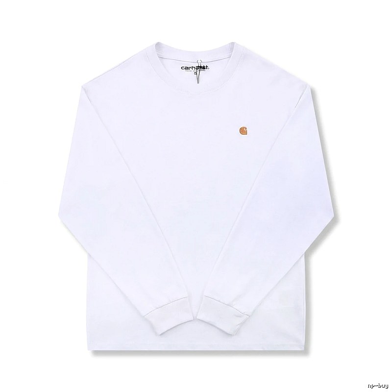 Carhartt classic simple style white sweatshirt