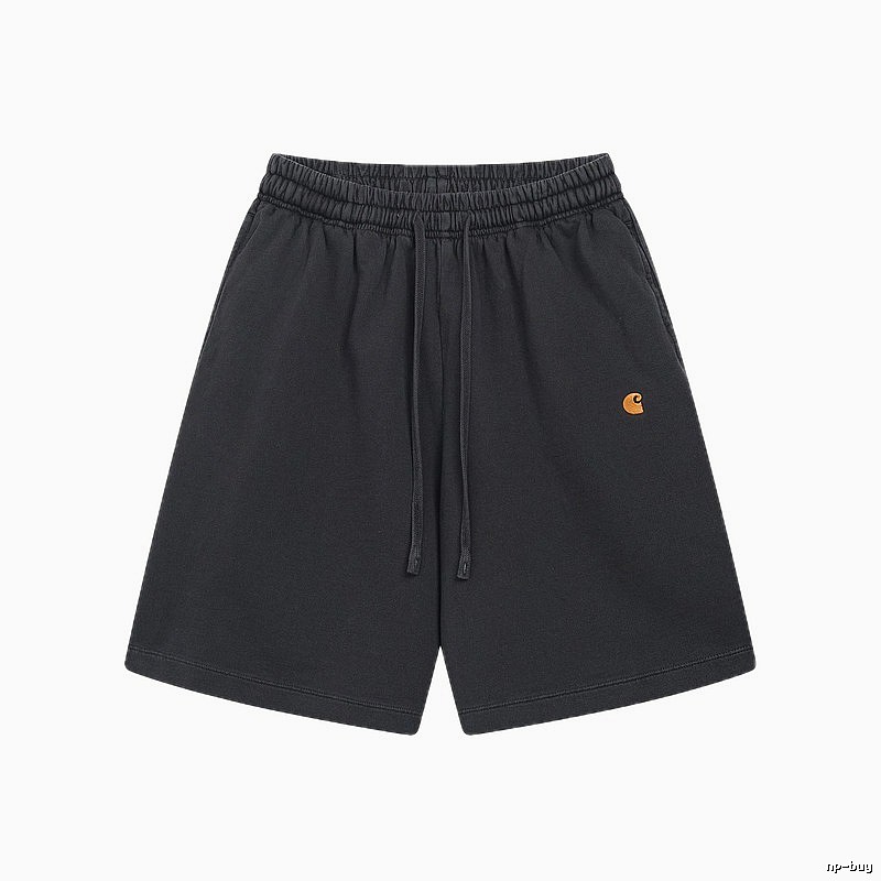 Carhartt Small Logo Workwear Style Carbon Black Casual Shorts