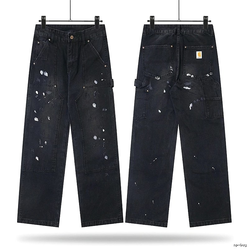 Carhartt workwear style black jeans