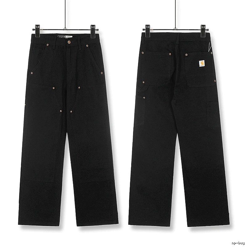 Carhartt workwear style black long trousers