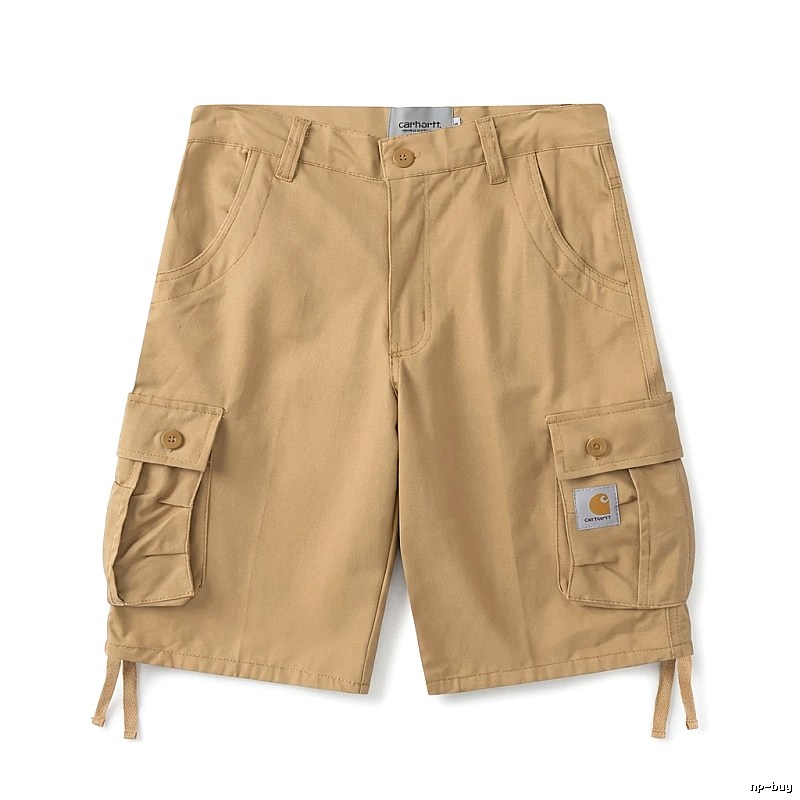Carhartt workwear-style khaki shorts