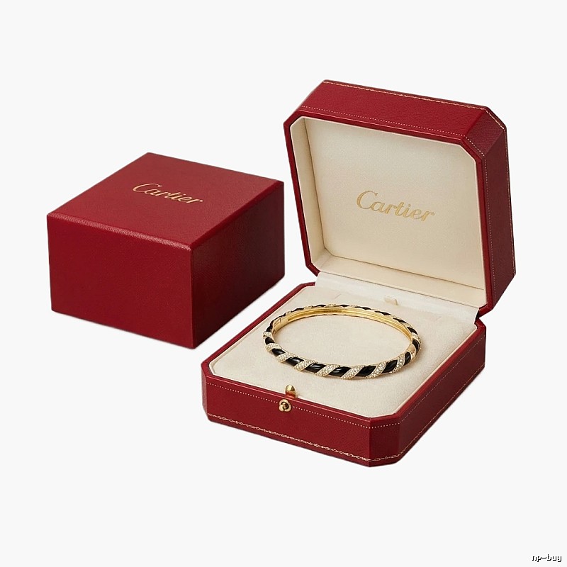 Cartier's classic black and gold bracelet