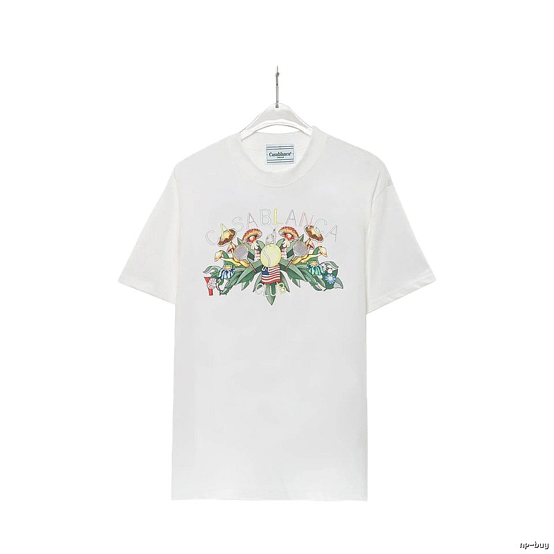 Casablanca Floral Print White T-shirt