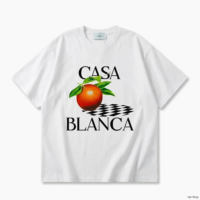 Casablanca Fruit Print White T-shirt