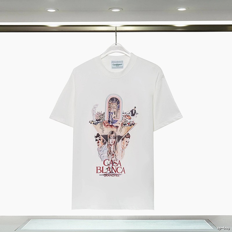 Casablanca Grand Prix Printed White T-shirt