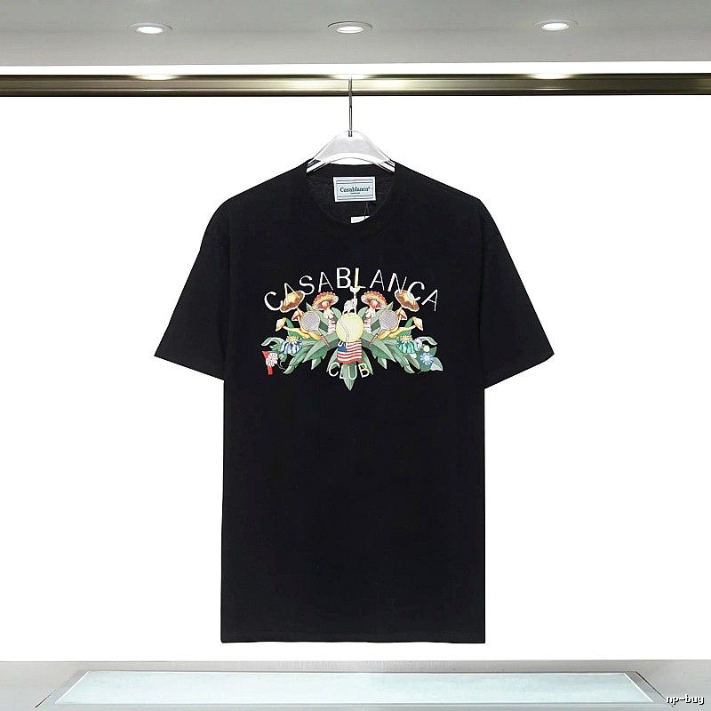Casablanca - printed casual black T - shirt
