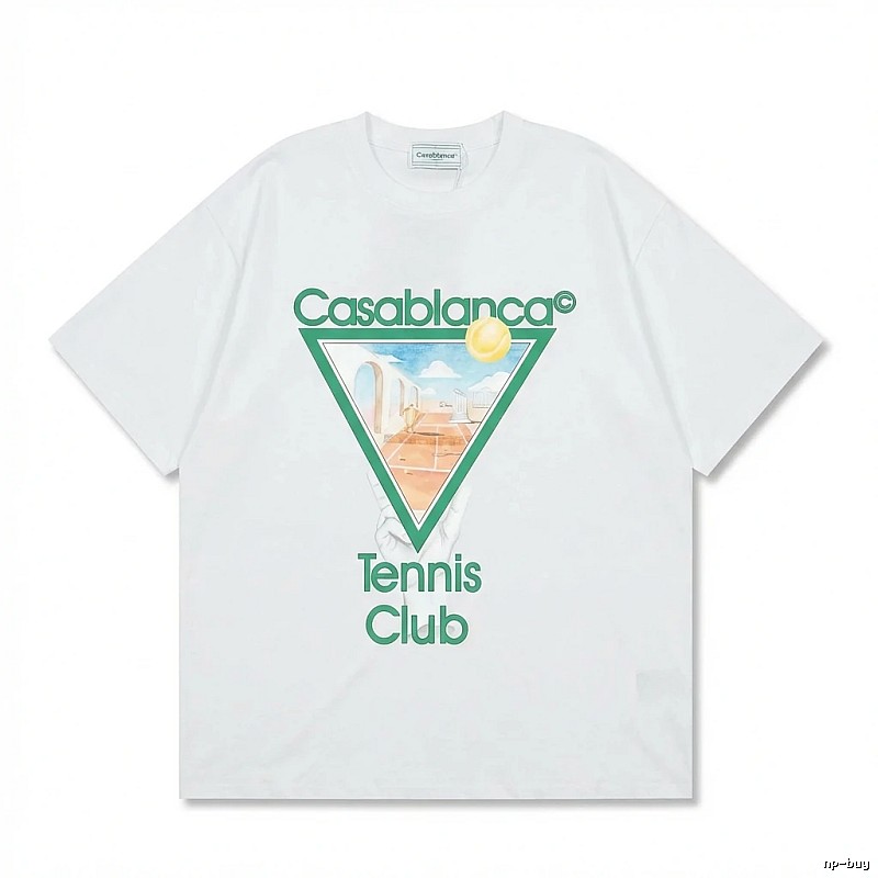 Casablanca Tennis Style White T-shirt