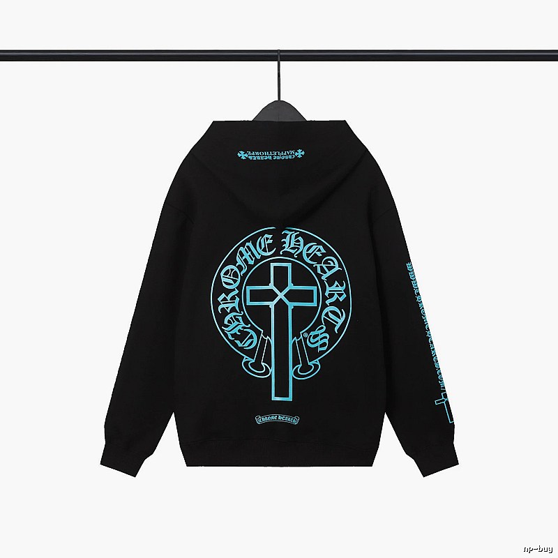 Chrome Hearts 2089-80 Black Cross Graphic Hoodie Outdoor Days