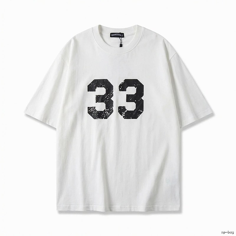 Chrome Hearts American-style digital wind white T-shirt