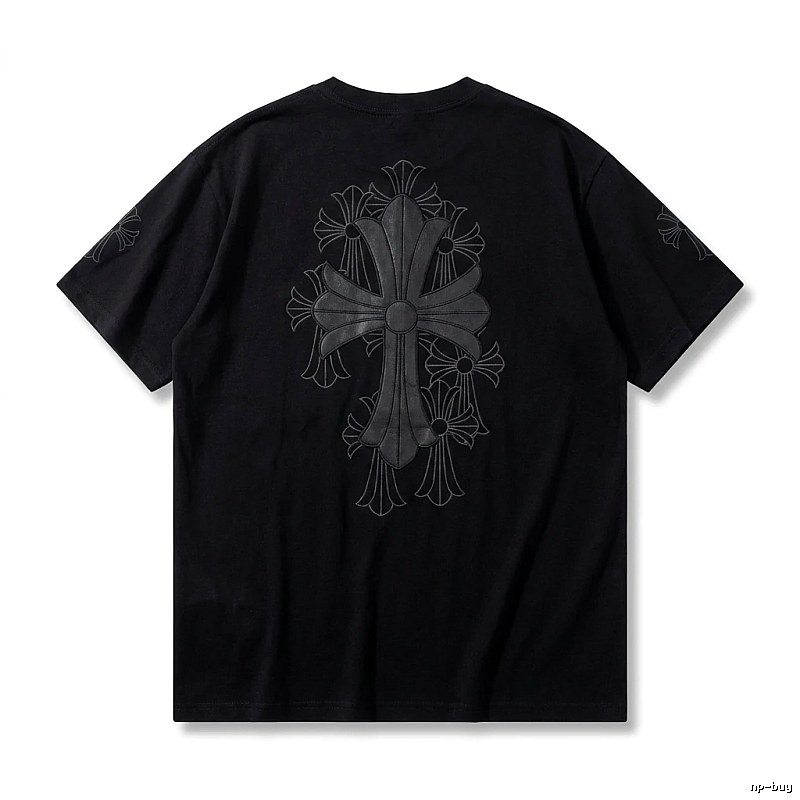 Chrome Hearts cross dark style short-sleeve shirt