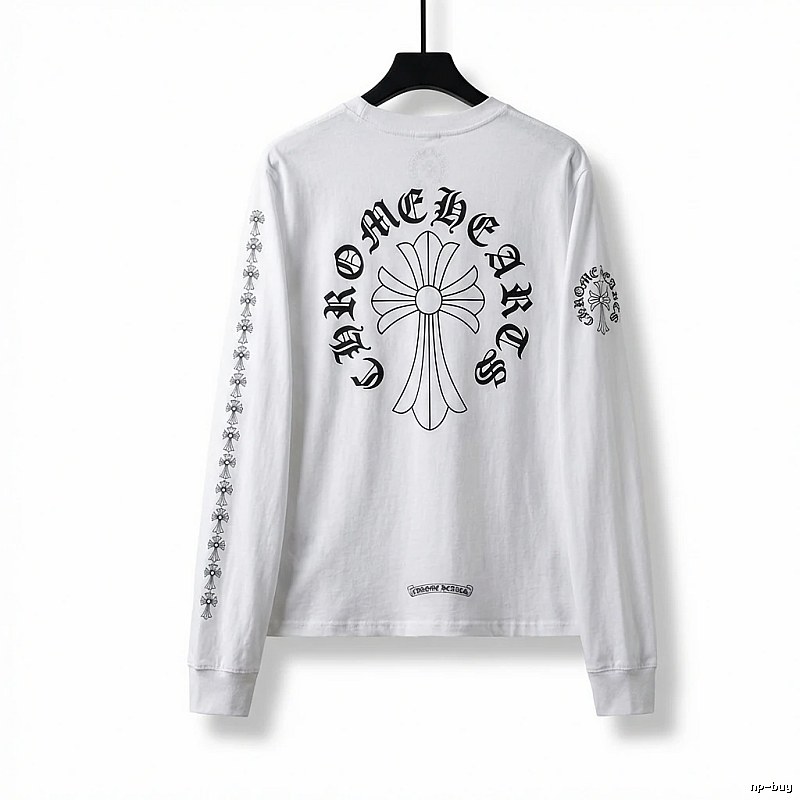 Chrome Hearts Cross Dark Style White T-shirt