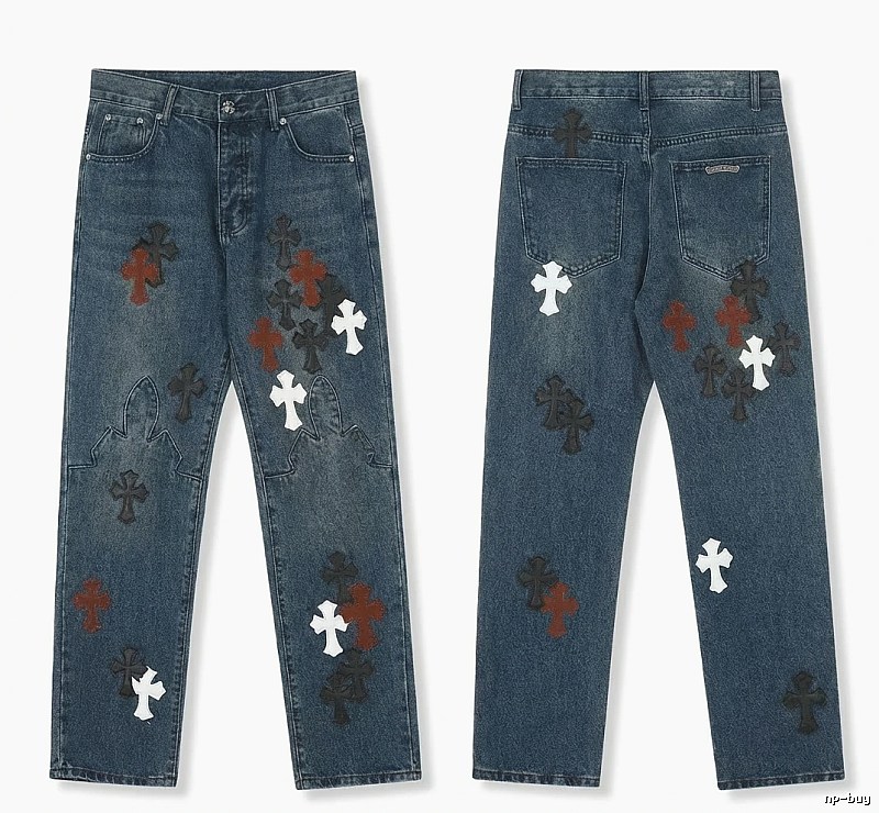 Chrome Hearts Cross Denim Long Pants