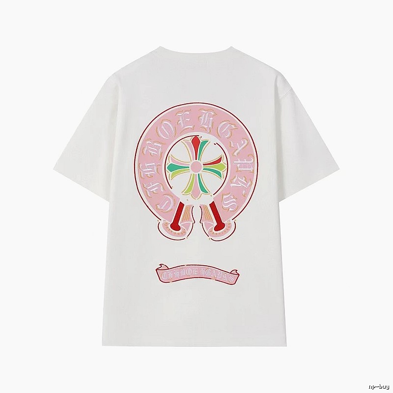 Chrome Hearts Cross Print Street Style Off-white T-Shirt