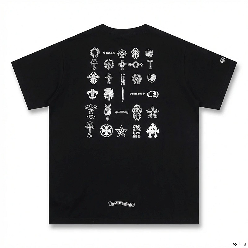 Chrome Hearts dark style black T-shirt