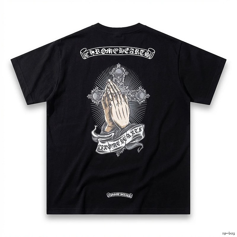 Chrome Hearts dark style black T-shirt