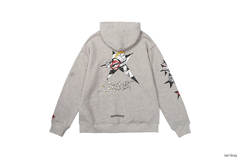 Chrome Hearts Patterned Cross graphic hoodie Black Blue Cross with Signature Styling