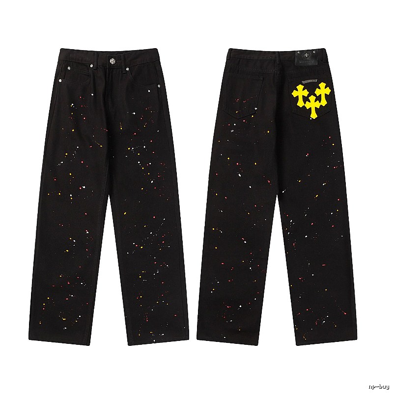 Chrome Hearts Resort Graphic jeans Light Denim Jeans with Premium Look