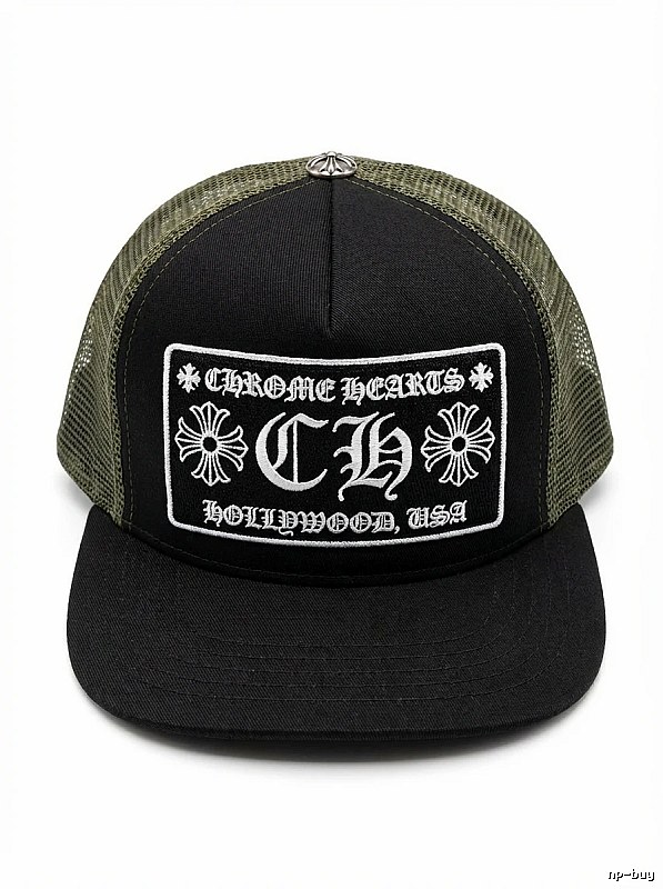 Chrome Hearts Retro Style Black Hat