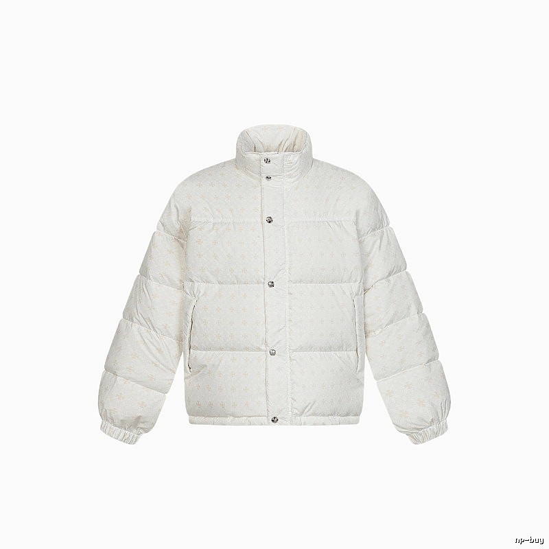Chrome Hearts Retro Style White Cotton Coat