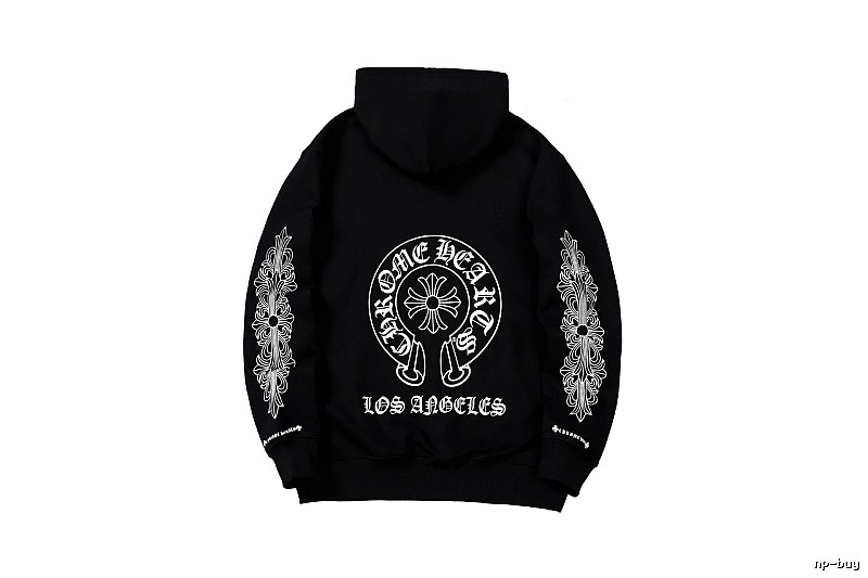 Chrome Hearts Travel Cross graphic hoodie Black Blue Cross with Modern Look