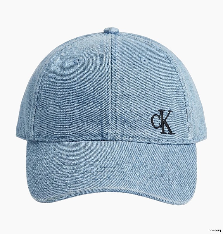 CK denim-style light blue baseball cap