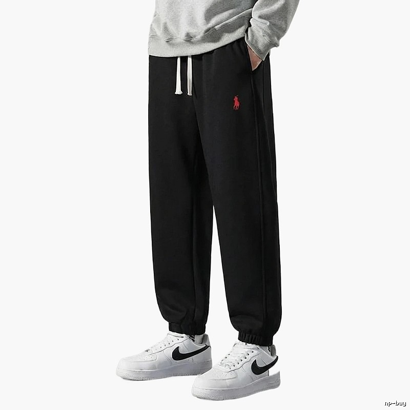 Classic casual black sweatpants of Ralph Lauren