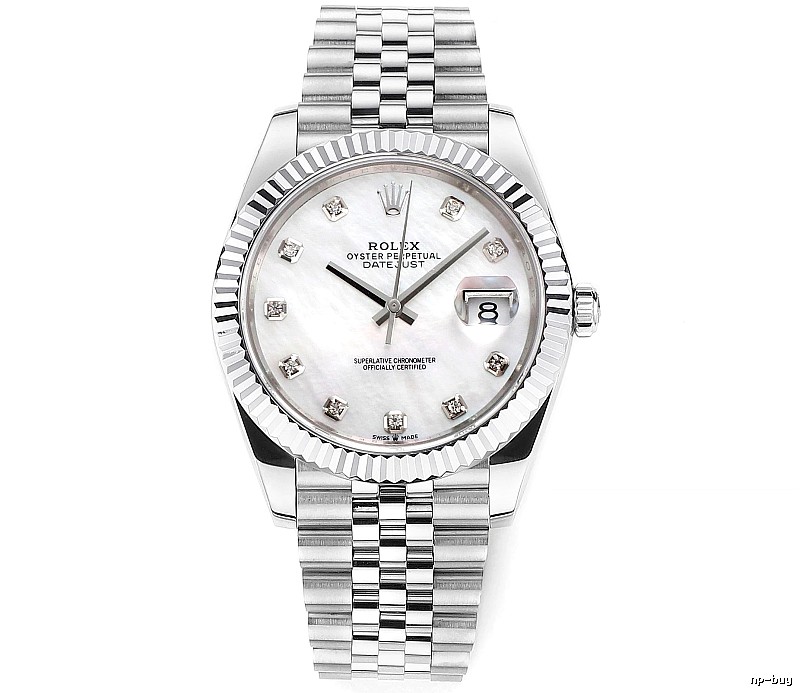 Collector Datejust Automatic Watch by Rolex - Silver And White