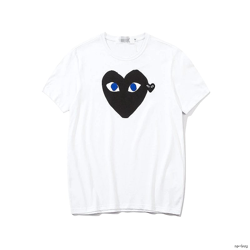 Comme des Garcons PLAY 2023-03 Black Style 2303 Heart Logo T-Shirt Poolside Style