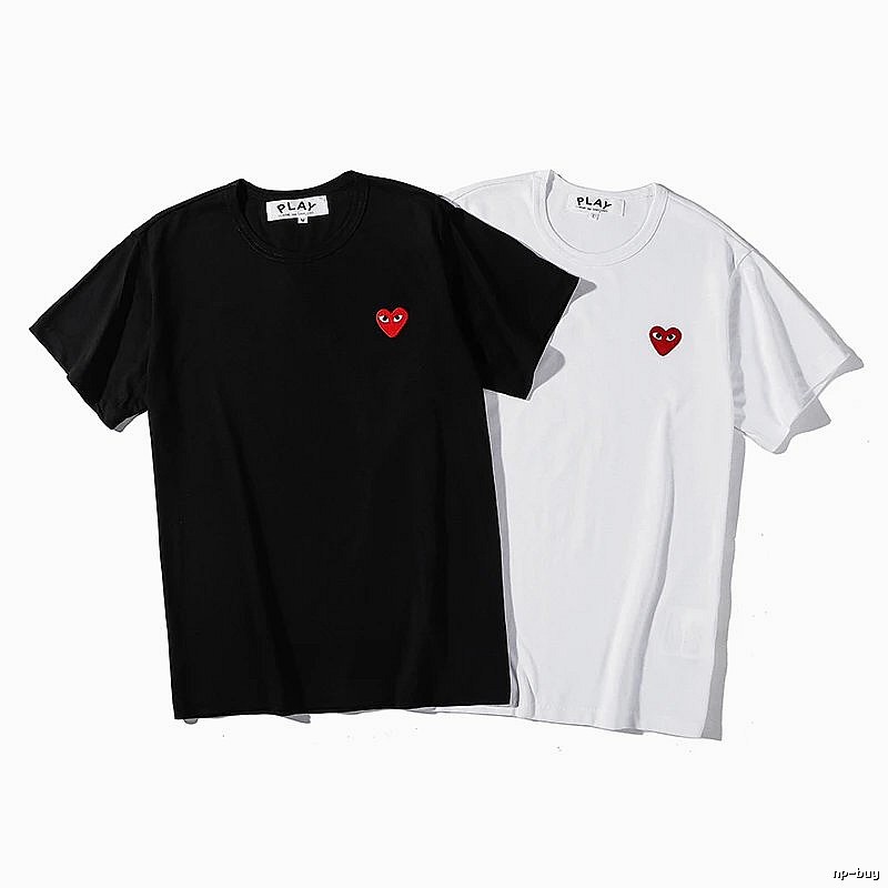 Comme des Garcons PLAY Graphic Tee Focus Heart Logo T-Shirt Daily Styling
