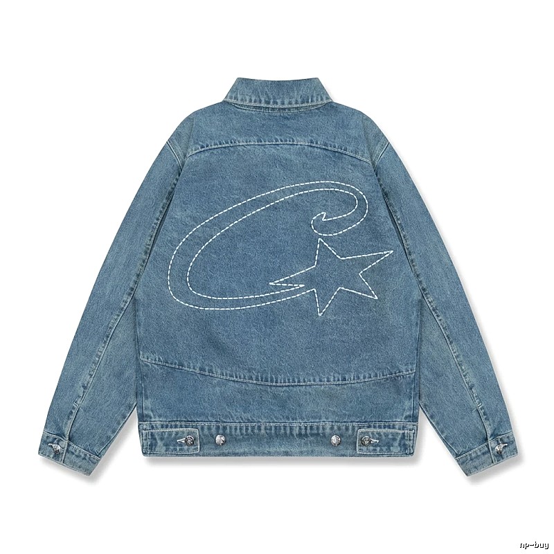 Corteiz Denim Trendy Style Coat