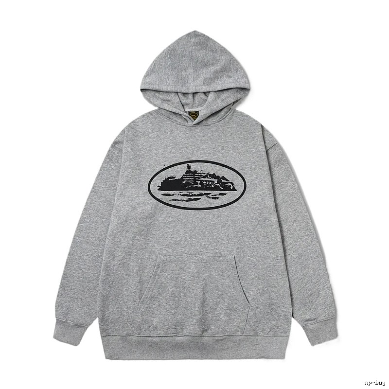 Corteiz grey minimalist hoodie