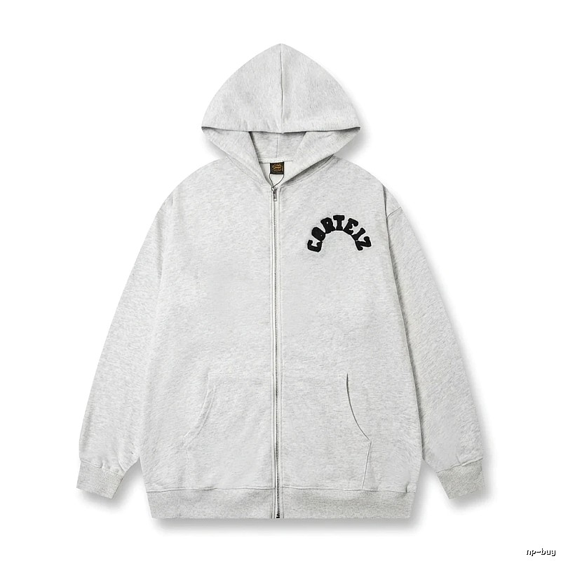 Corteiz letter - printed grey hoodie